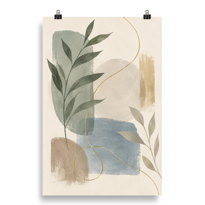 Soft Botanica art poster | size:20x30 | view:product