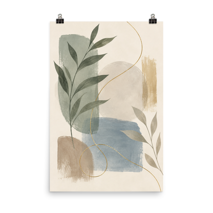 Soft Botanica art poster | size:24x36 | view:product