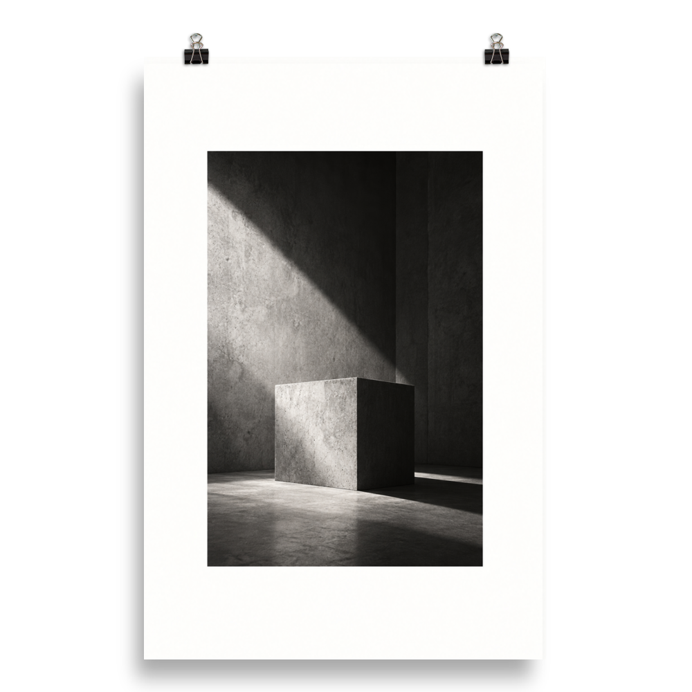 Stone Presence art poster, 20×30 in — clean front view
